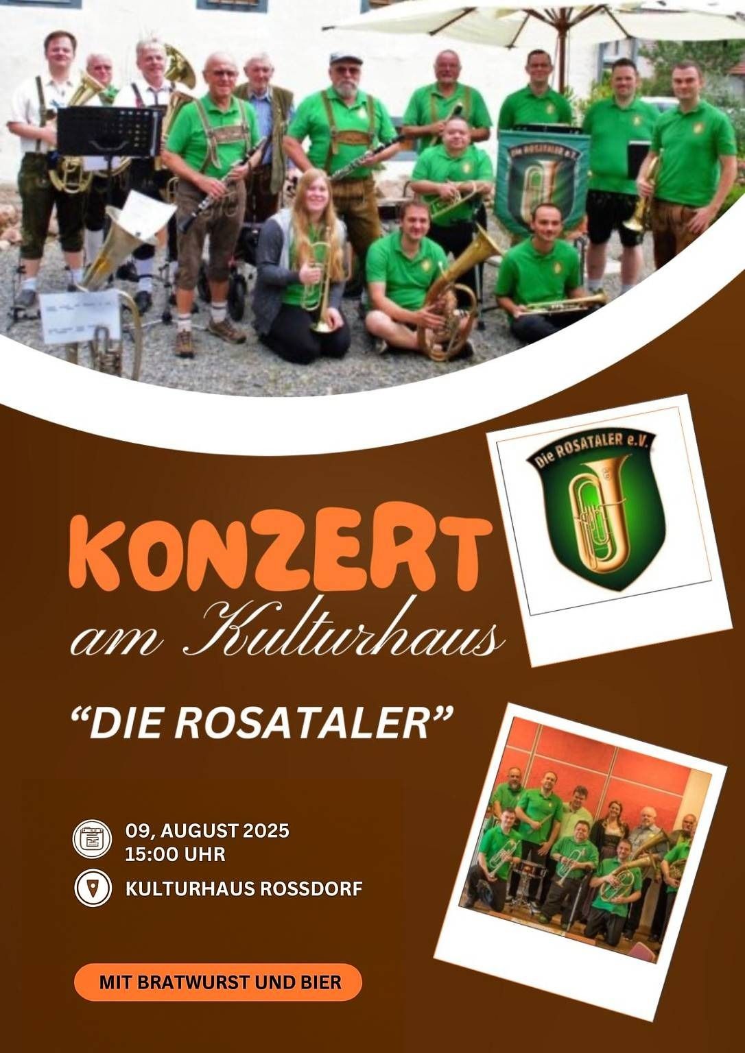Plakat Konzert am Kulturhaus